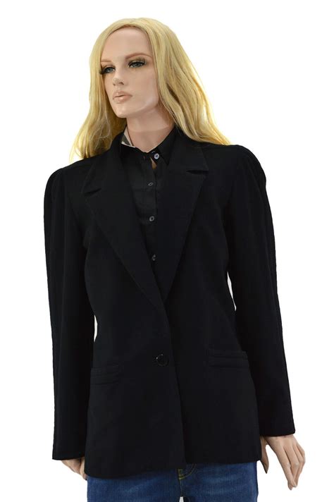 versace black jacket womens|women's gianni versace blazers.